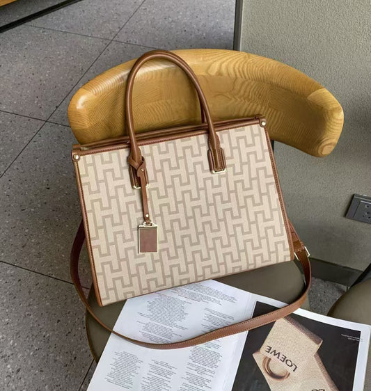 Enzo print handbag