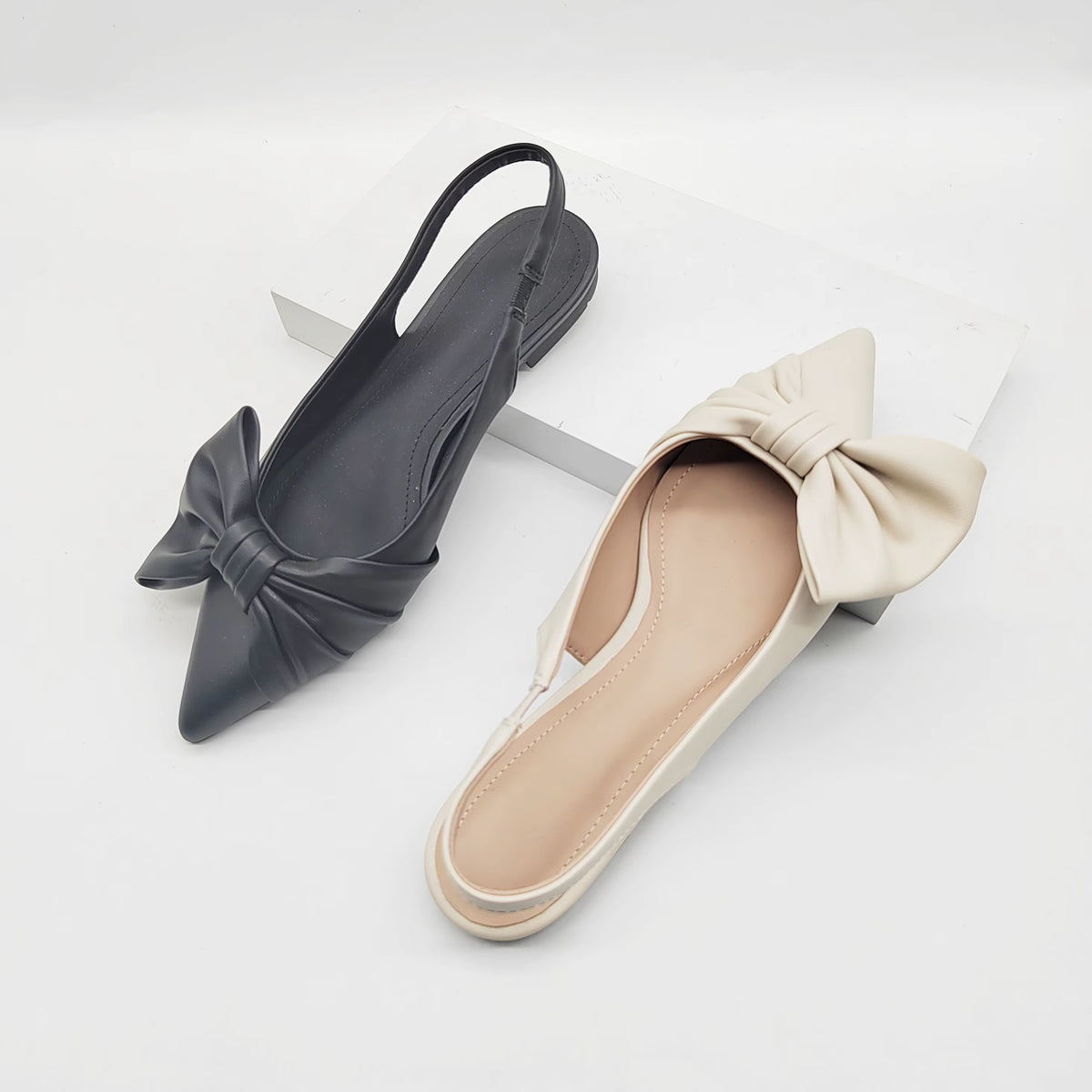 Emilia bow doll shoes / slingbacks