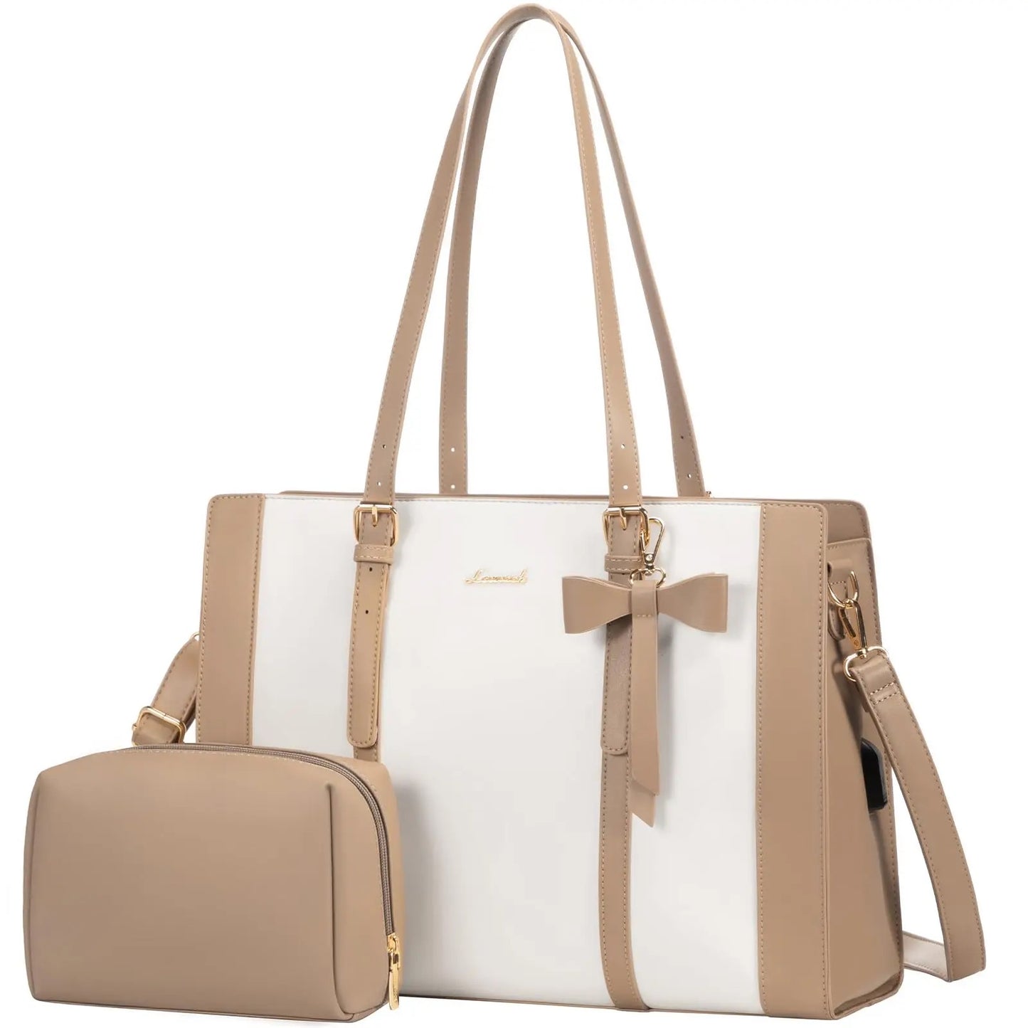 Malia bow tote bag