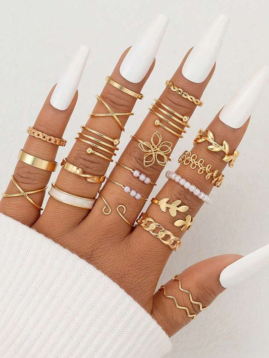 21 pcs ring set