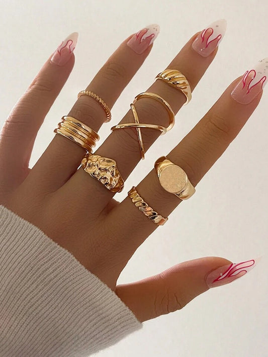 8 pc ring set